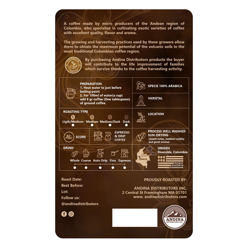 Dark Premium Coffee - Andina