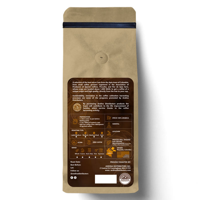 Decaffeinated Coffee - Andina