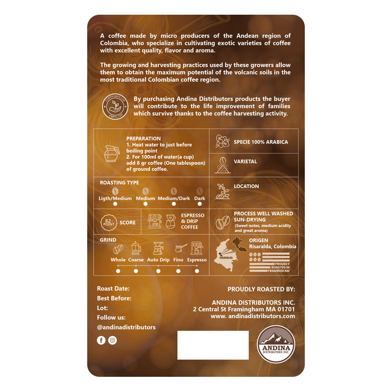 Medium Premium Coffee - Andina